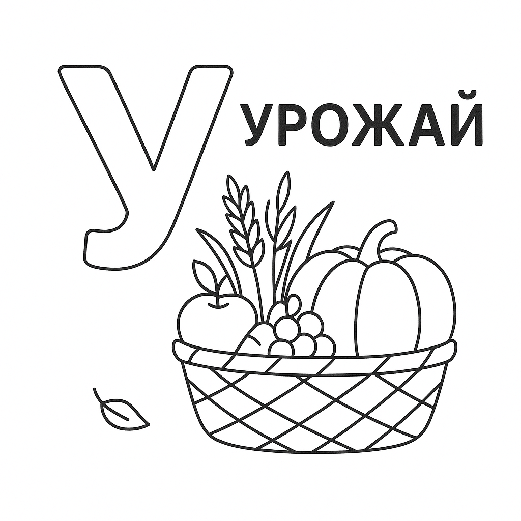 Буква У і урожай